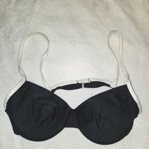 Baltex Black and White Women's Bra Swim Top Size 12